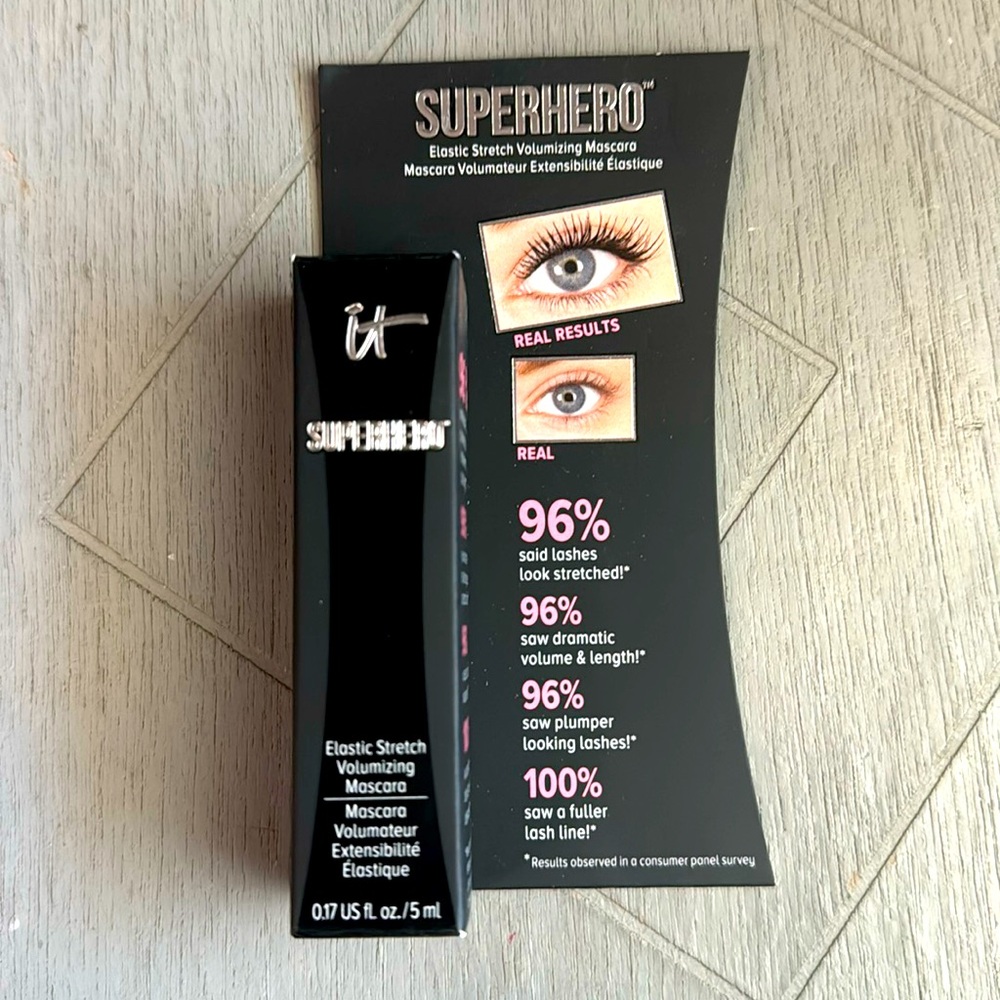 IT Cosmetics Superhero Volumizing Mascara Super Black 0.17 oz